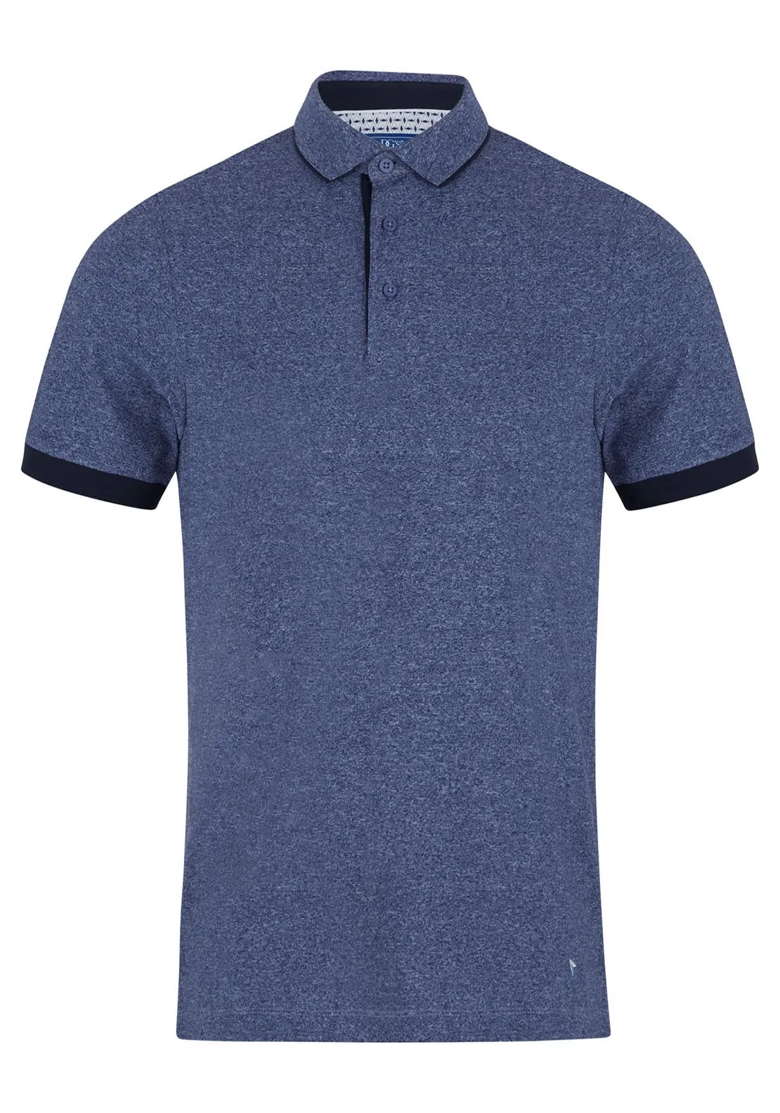 Short Sleeve Polo Shirt - Dark Blue/black