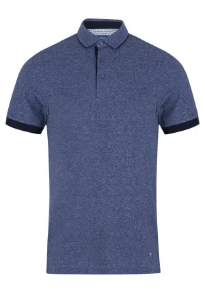 Short Sleeve Polo Shirt - Dark Blue/black