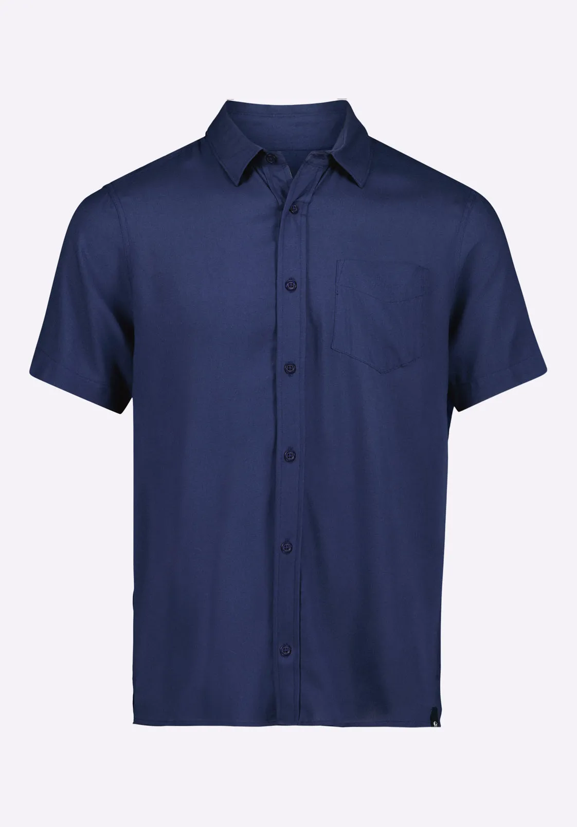 Sirilo Men's Fitted Short Sleeve Button-Up Shirt, Whale - BM24594