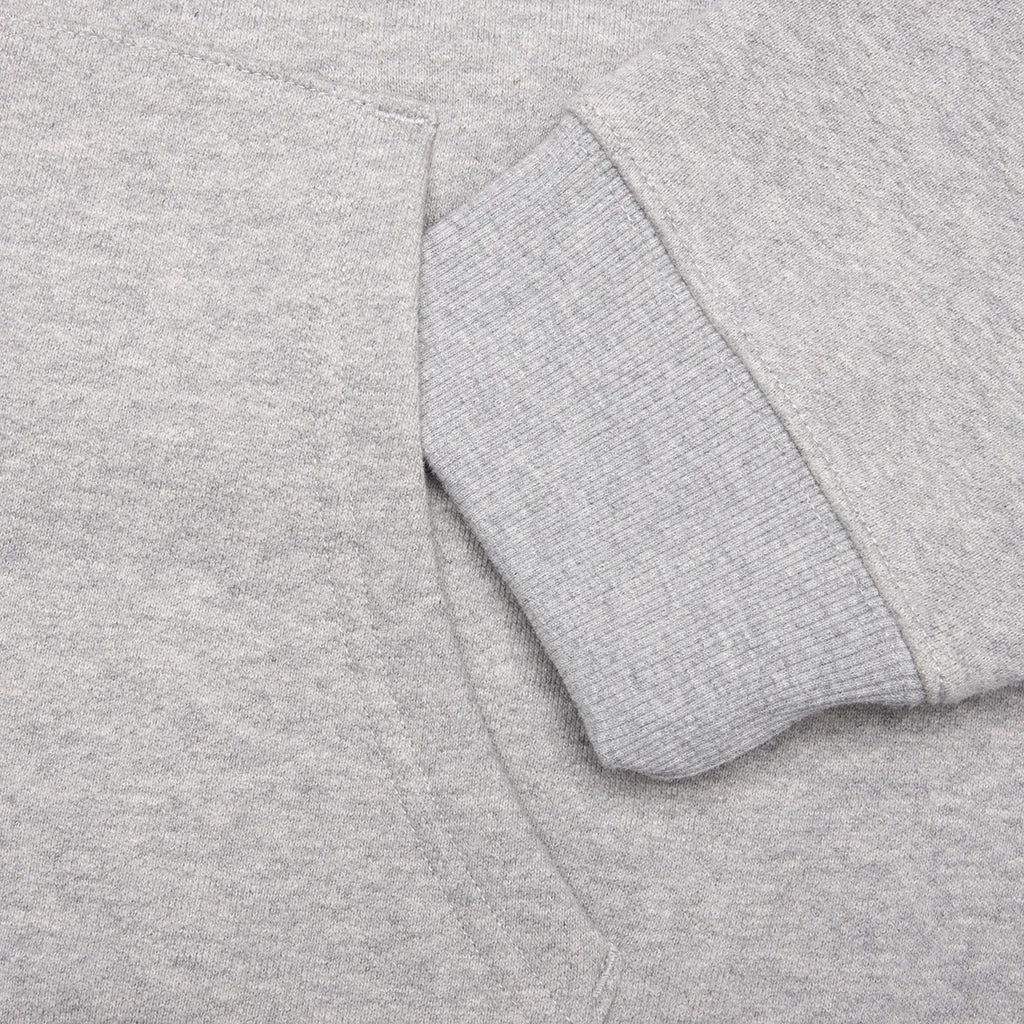 Star A Zip Up Hoodie - Heather Grey