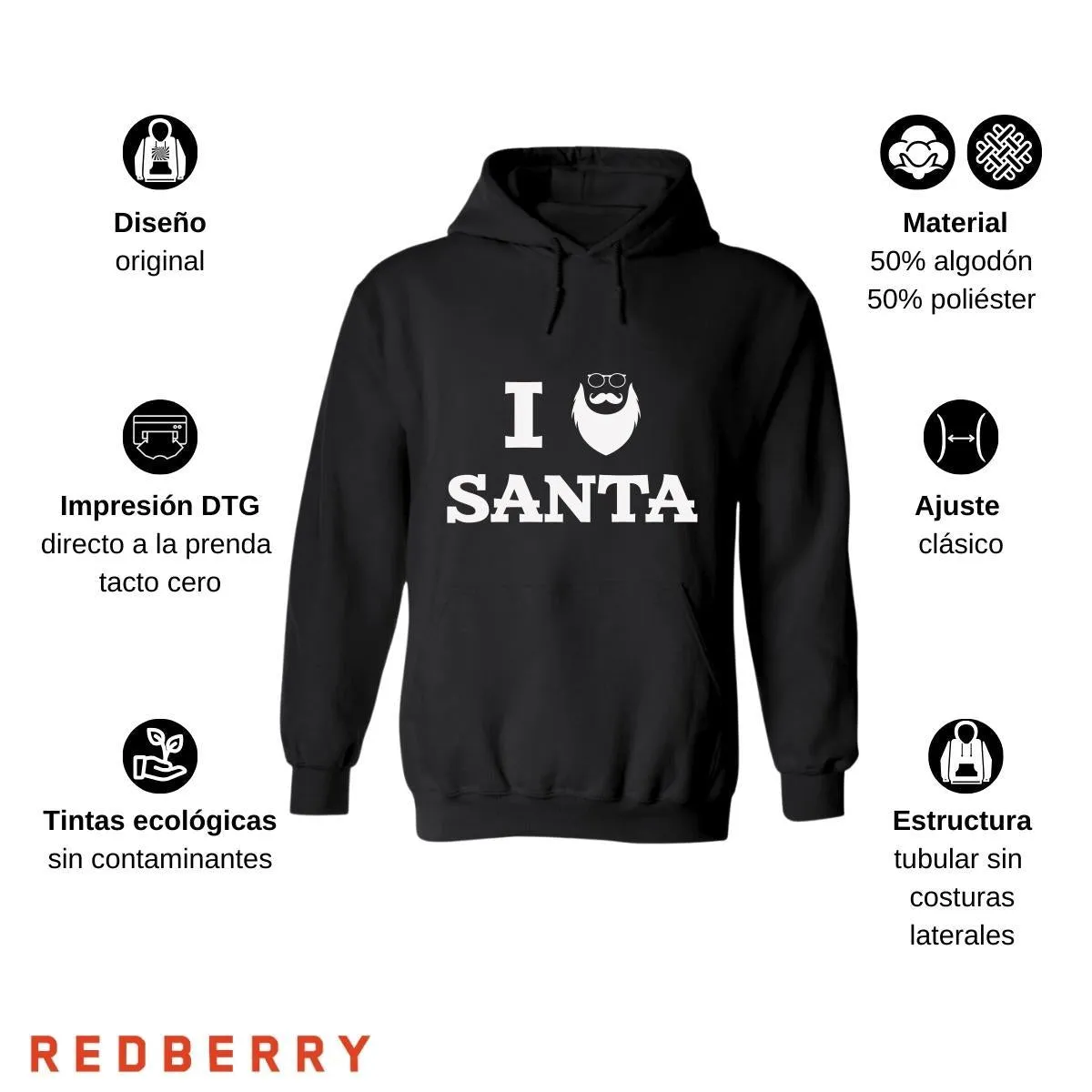 Sudadera Deportiva Mujer Navideña Hoodie 008