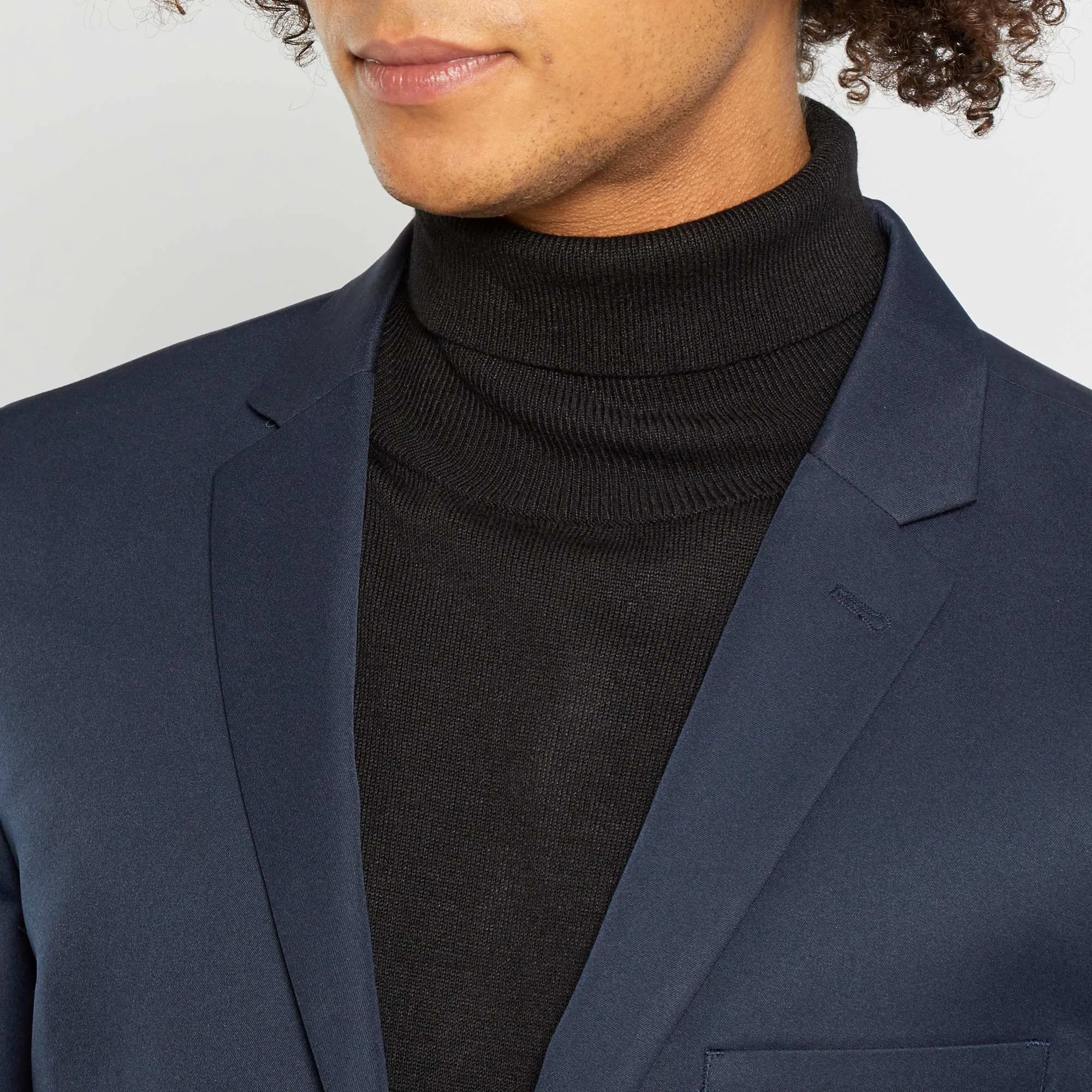 Tailored suit jacket navy