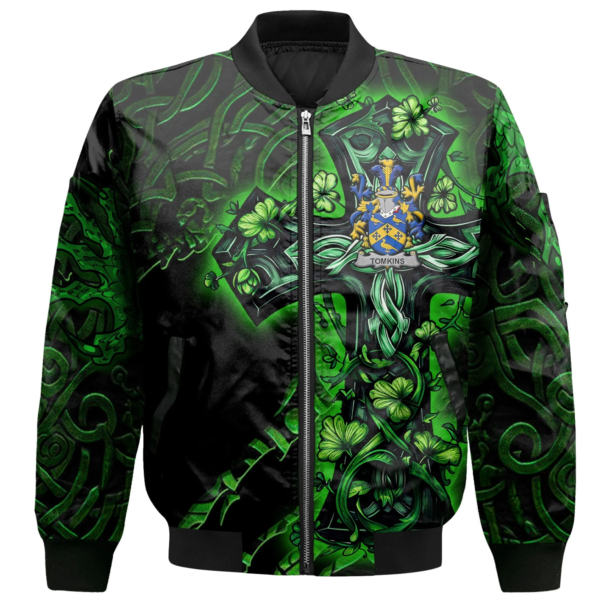 Tomkins Bomber Jackets Celtic Cross And Dragon Style