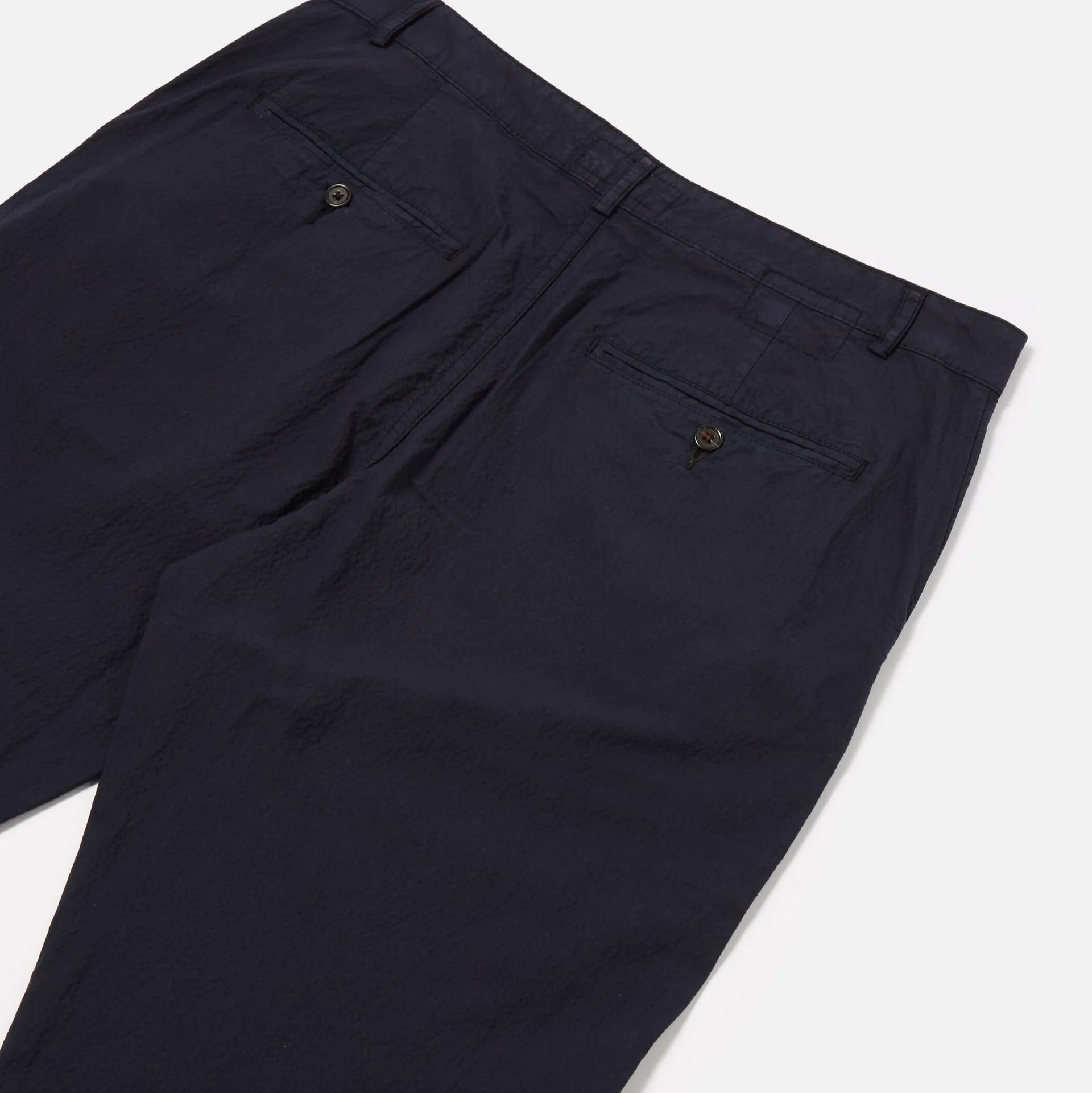 Universal Works Military Chino Seersucker II Navy