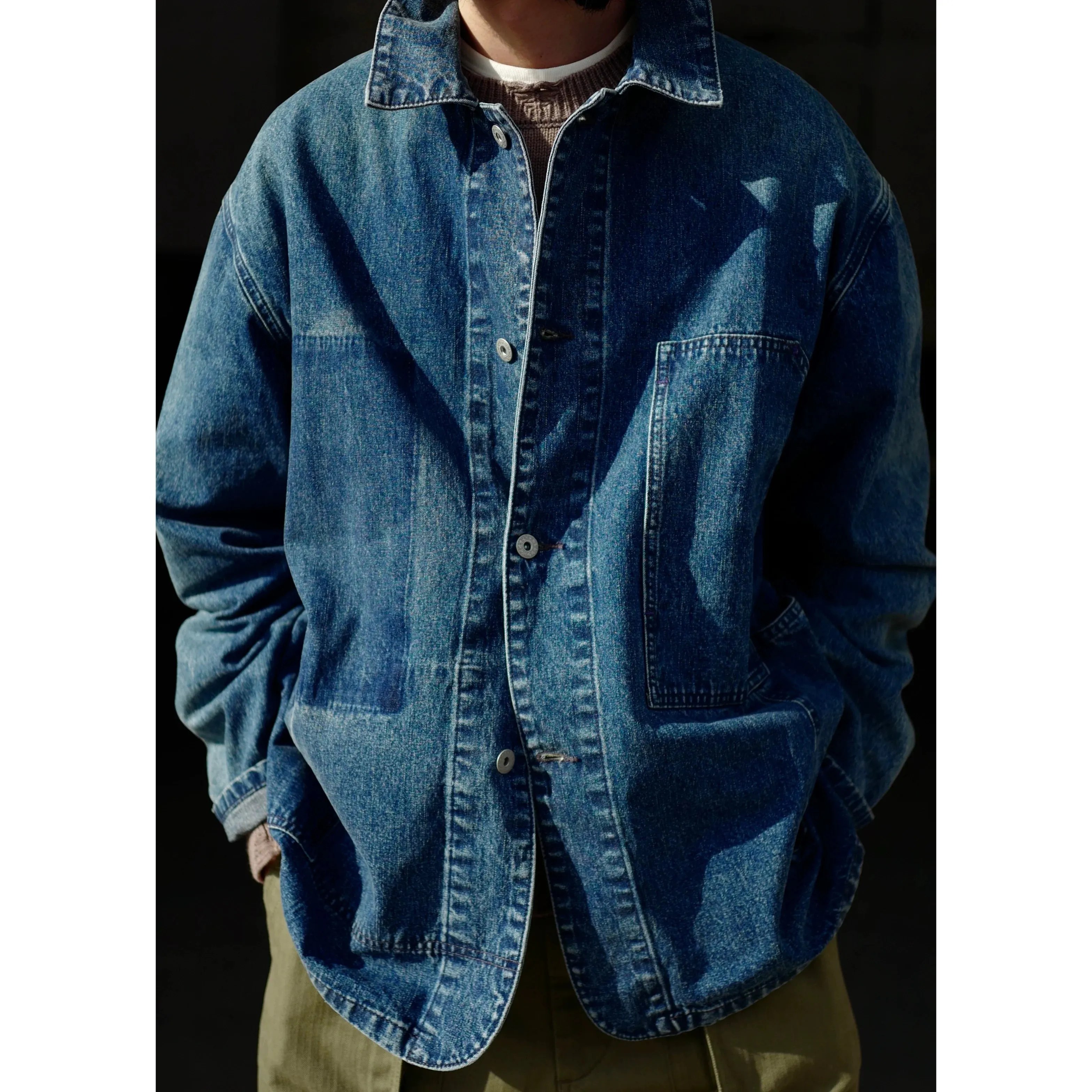 Vintage Washed Denim Coverall