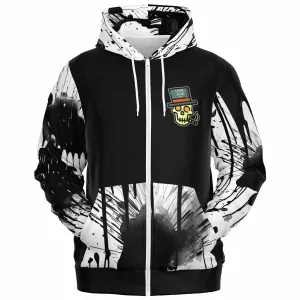 White Street Style Zip Hoodie