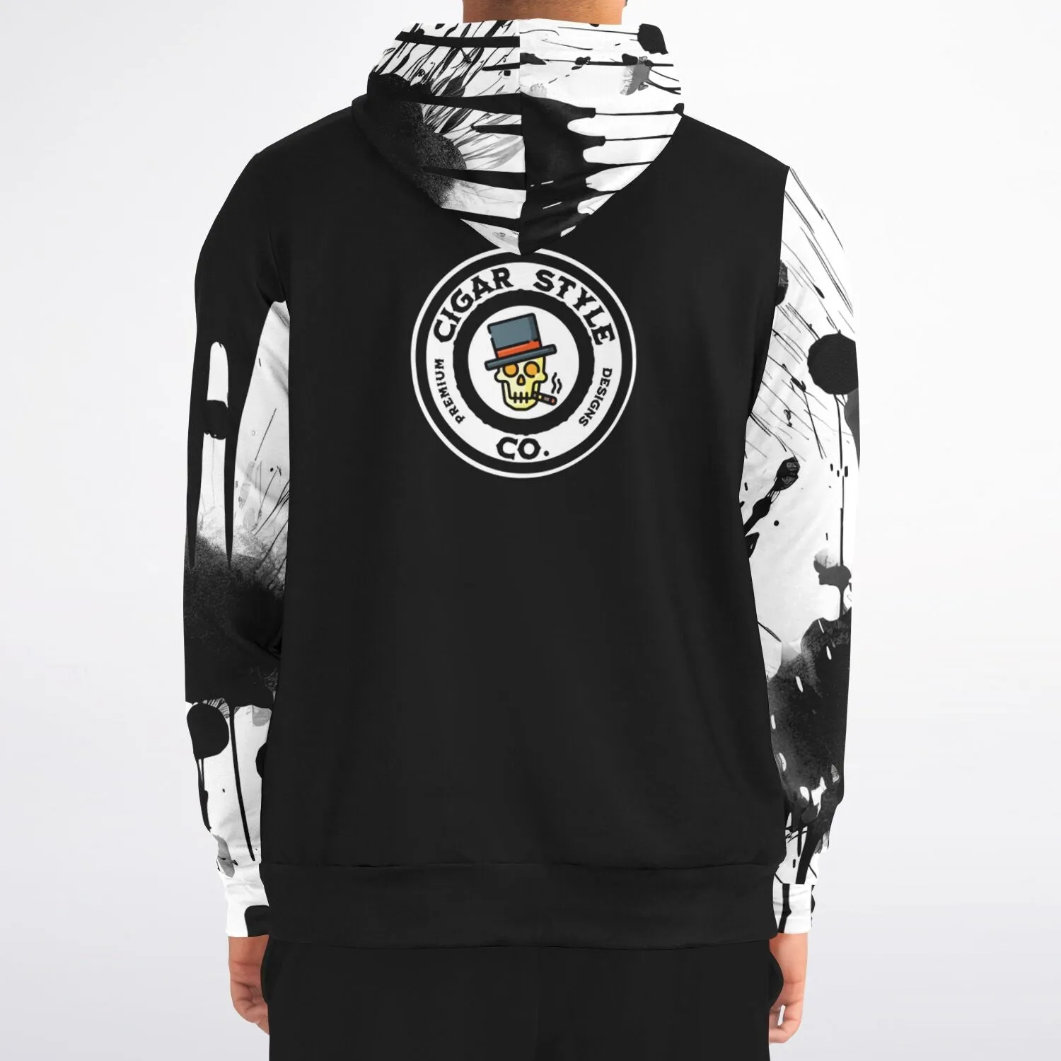 White Street Style Zip Hoodie