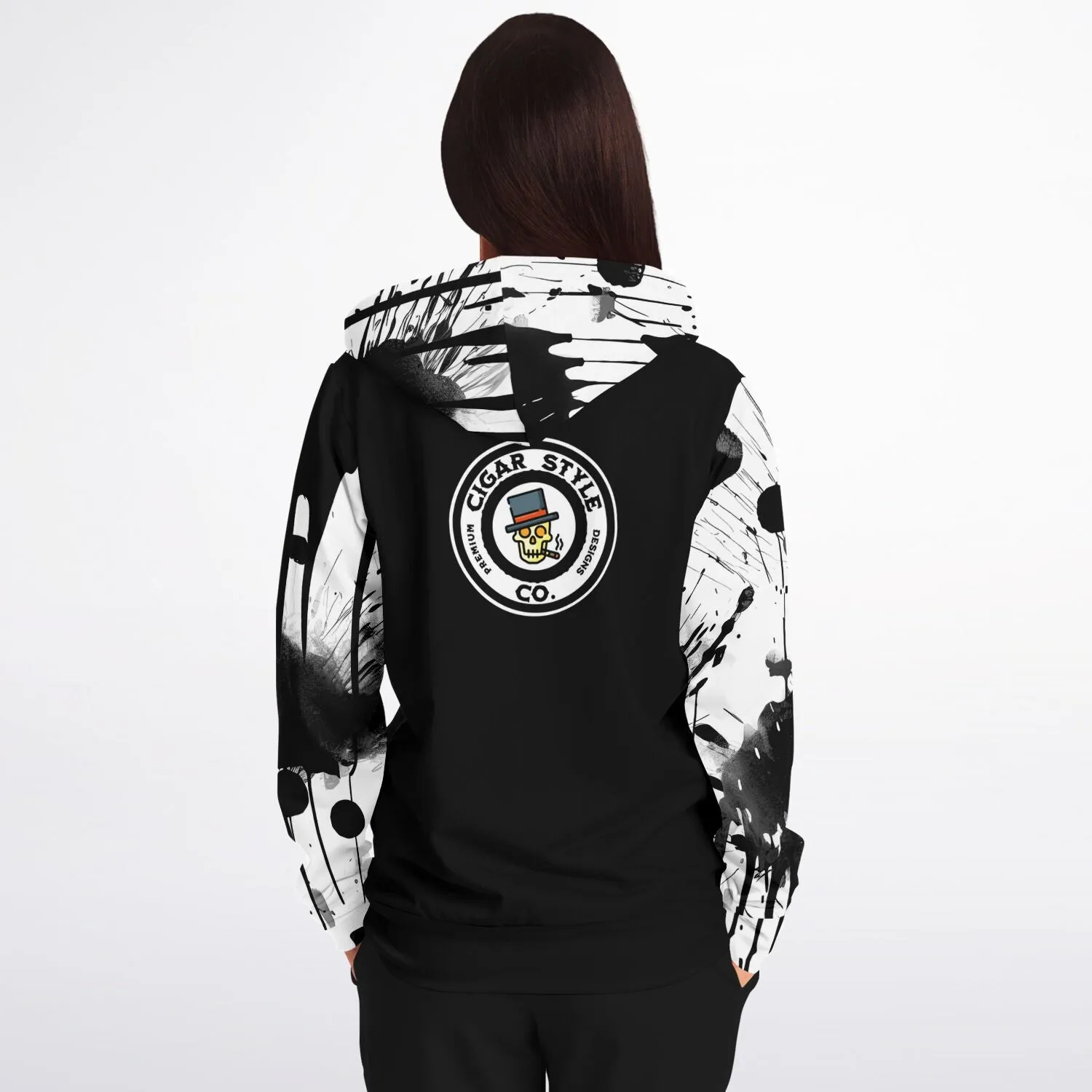 White Street Style Zip Hoodie