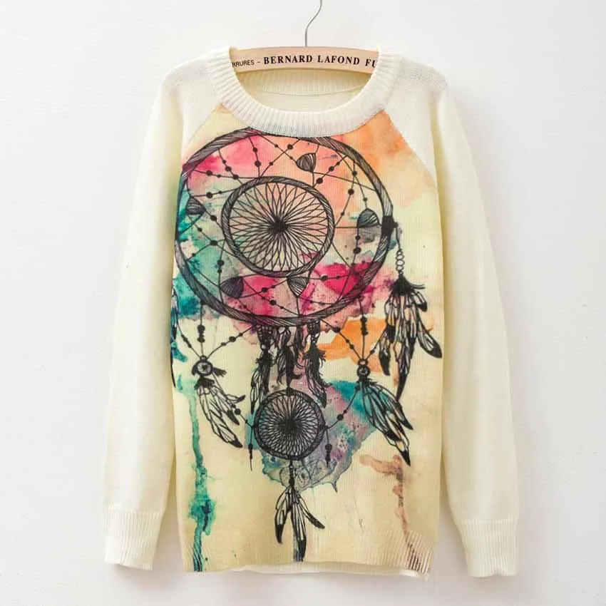 winter Knitwears women sweaters and pullovers fashion Panda/Tiger print Harajuku Sweaters pull femme pullovers