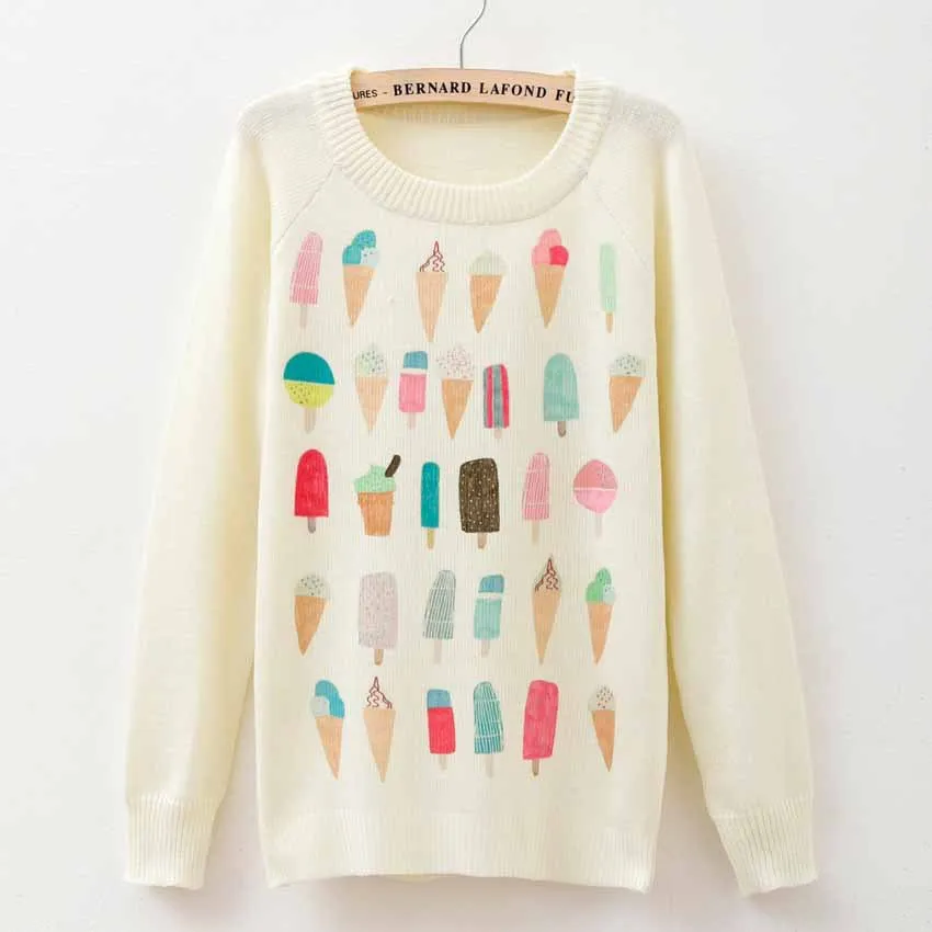 winter Knitwears women sweaters and pullovers fashion Panda/Tiger print Harajuku Sweaters pull femme pullovers