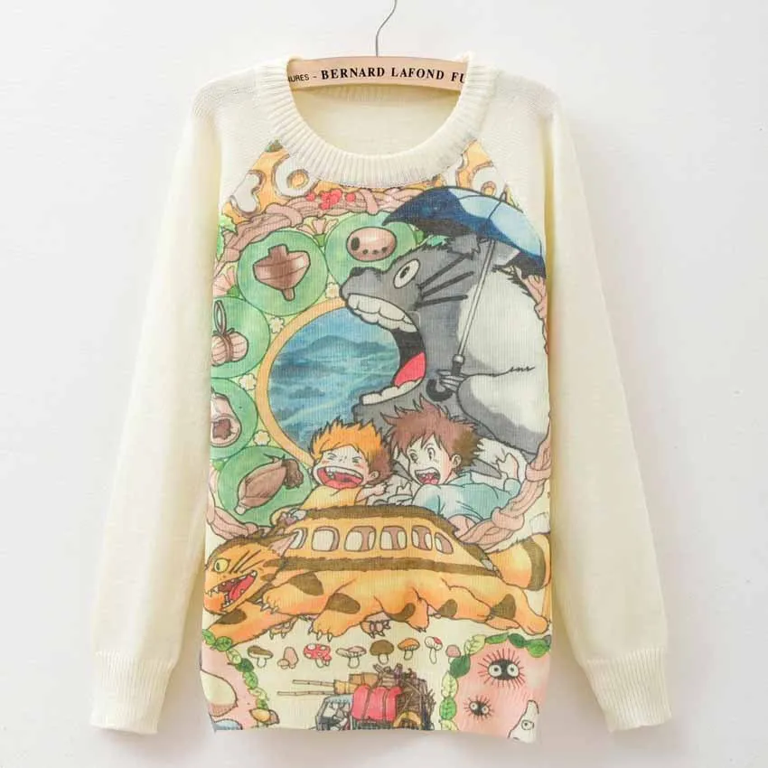 winter Knitwears women sweaters and pullovers fashion Panda/Tiger print Harajuku Sweaters pull femme pullovers