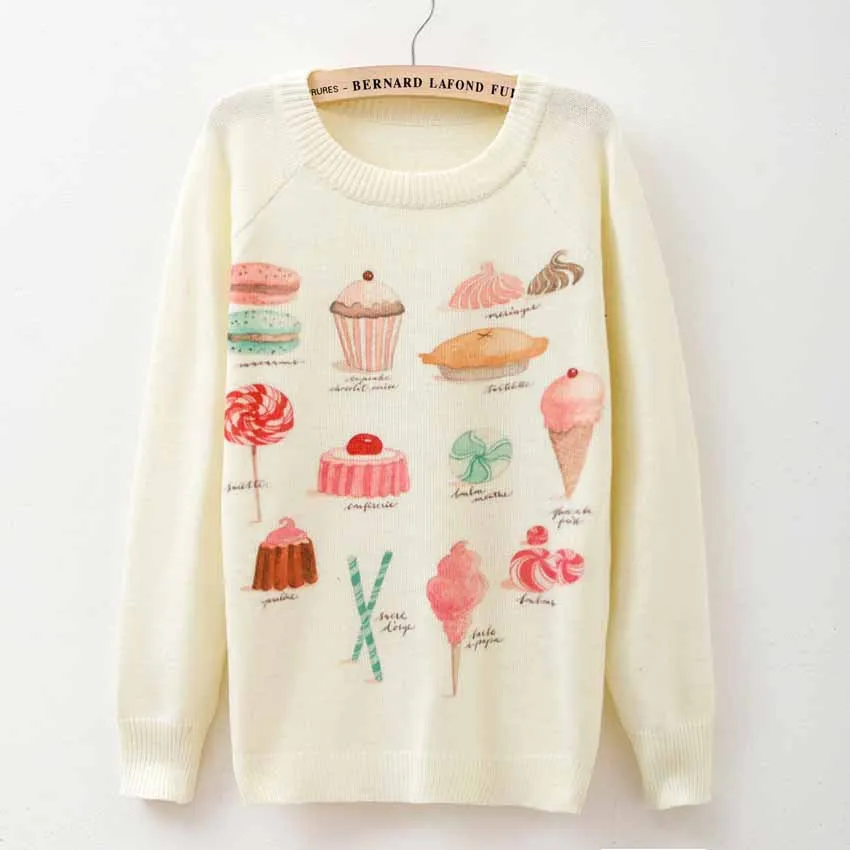 winter Knitwears women sweaters and pullovers fashion Panda/Tiger print Harajuku Sweaters pull femme pullovers