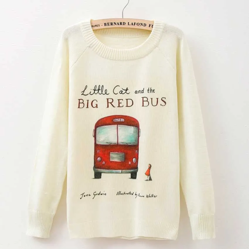 winter Knitwears women sweaters and pullovers fashion Panda/Tiger print Harajuku Sweaters pull femme pullovers