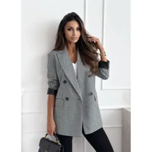Women's Coat Long Sleeve Blazers Pocket Casual Classic Style Solid Color
