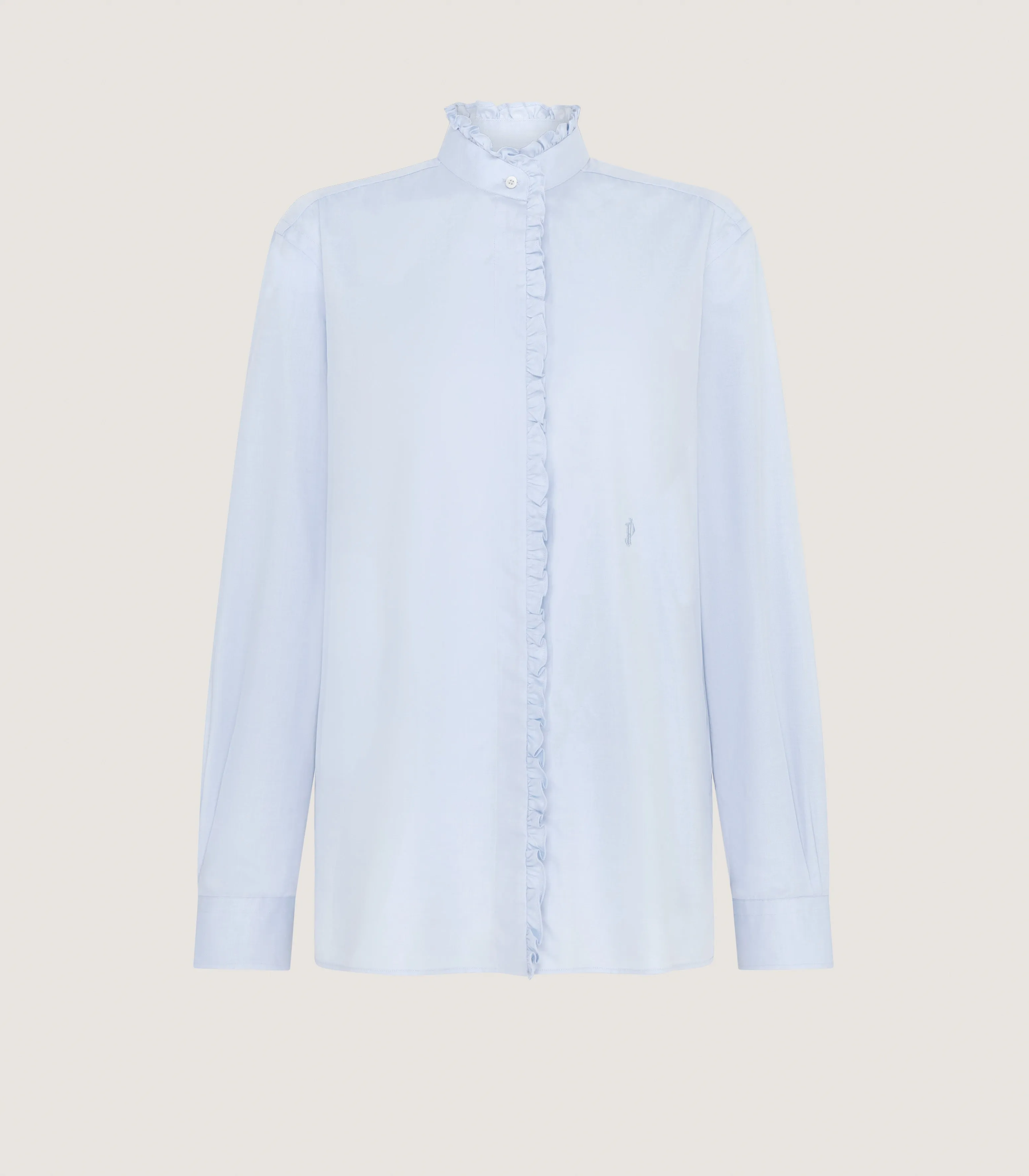 Women's Cotton Pie Crust Shirt in Oxford Blue